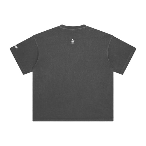 OLPINER Heavy Crown T-shirt in White, back logo view