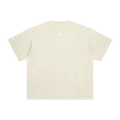 OLPINER Blue Blood T-shirt in Retro Black, back logo view