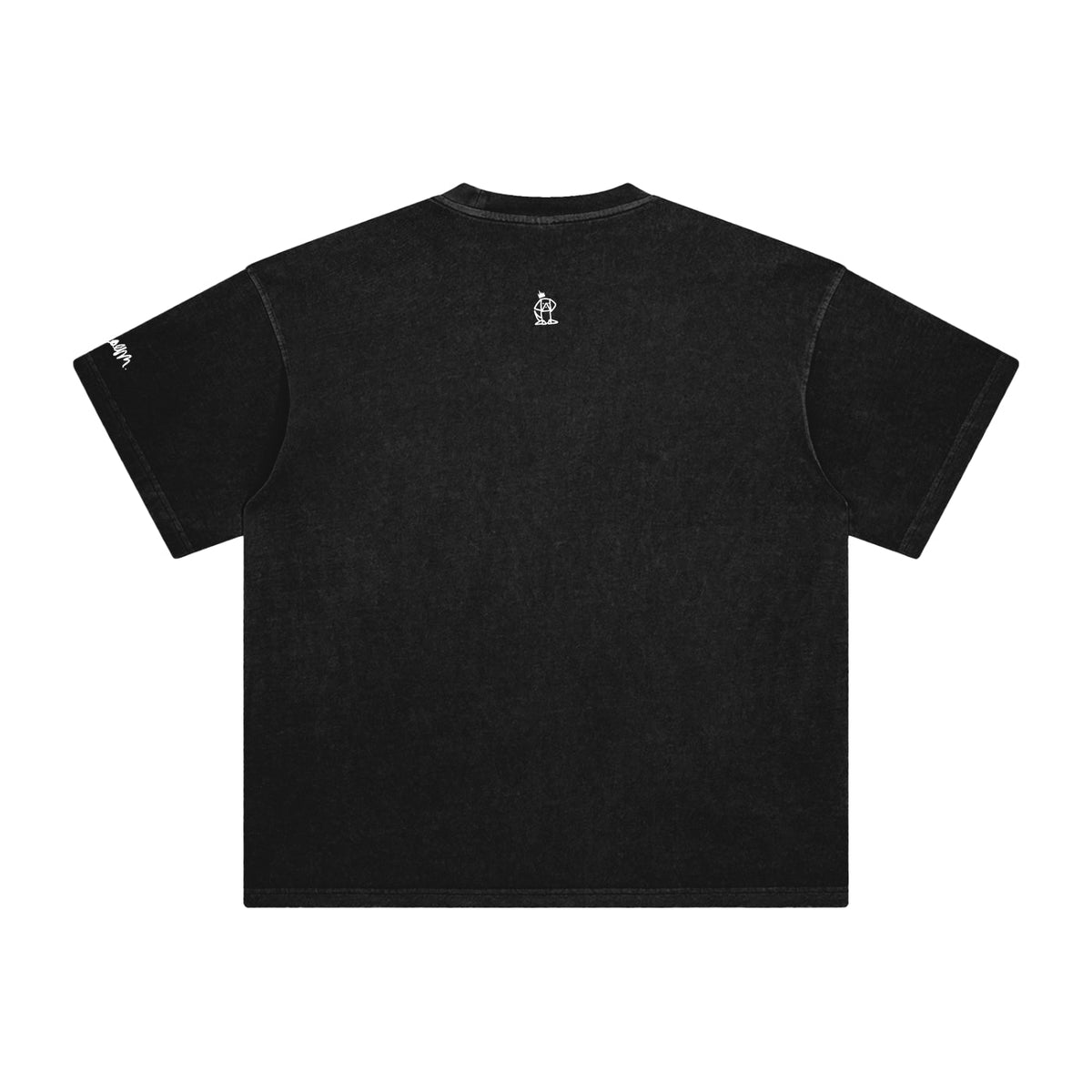 OLPINER Pizza King T-shirt in Retro Black, back logo view
