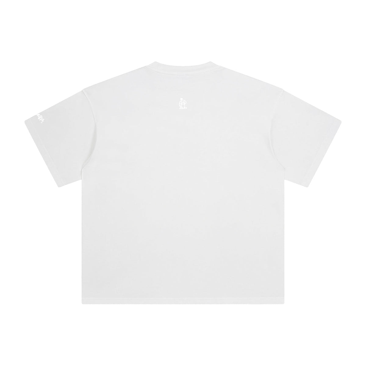 OLPINER Pizza King T-shirt in White, back logo view